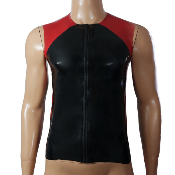 Contrast zip top